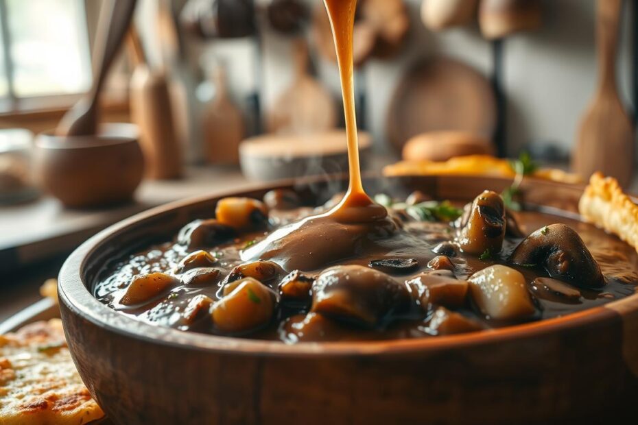 Sos grzybowy do placków ziemniaczanych