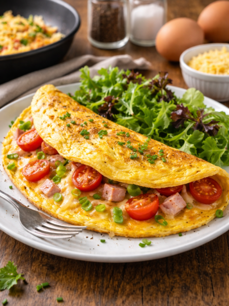 przepis na omlet na słono