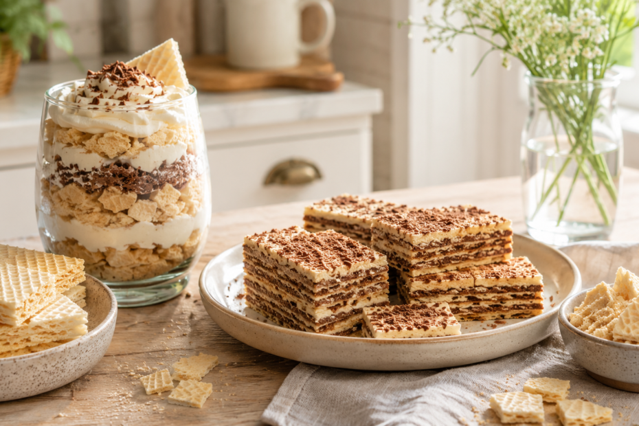 Wafle w domowych deserach – jak wykorzystać je efektownie i bez komplikacji